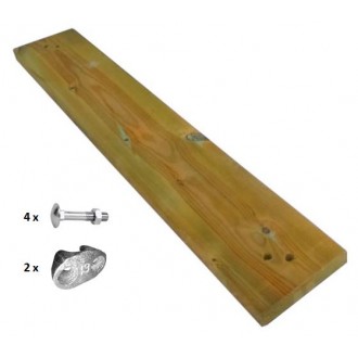 Tabla diagonal de 80 cm CON fijaciones
