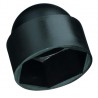 Capucha de plastico negra